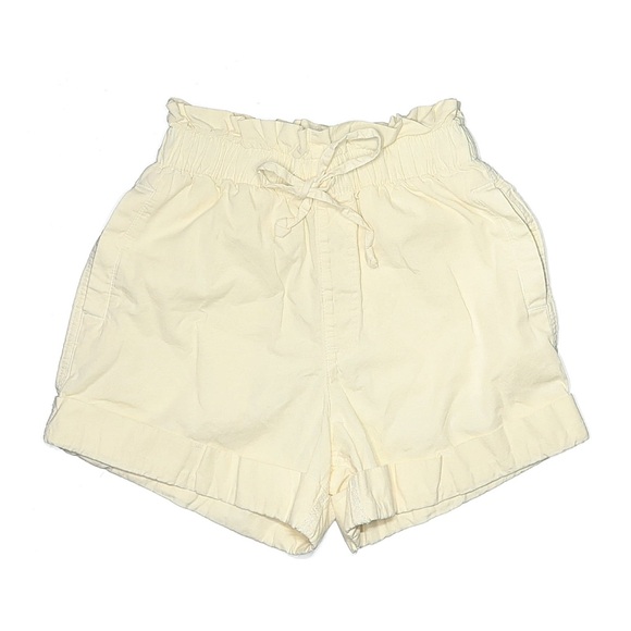 Abercrombie & Fitch High Waist Cream Shorts - Picture 2 of 5